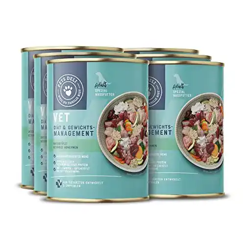 Pets Deli Diät Nassfutter für übergewichtige Hunde mit Huhn und Quinoa