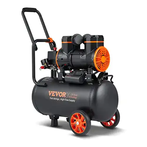 Vevor 24L Silent Druckluftkompressor mit 1450W und 70dB