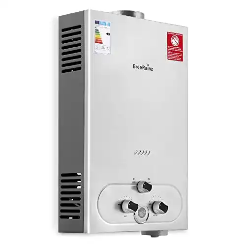 Gas Durchlauferhitzer Breerainz 20 LPM mit 40 kW Propangas