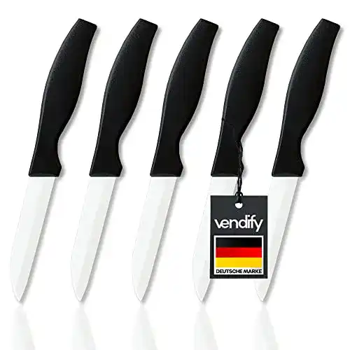 Keramikmesser Vendify 5er-Set mit 16,5 cm Klingenlänge