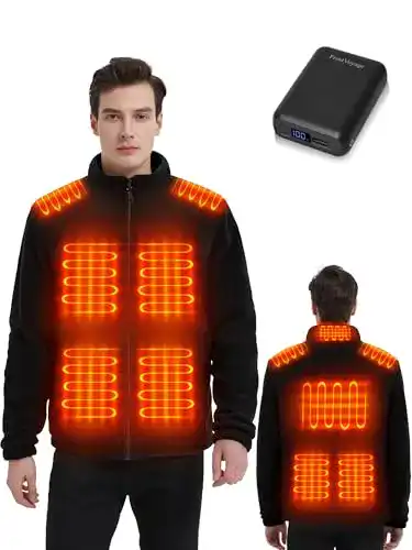 Beheizbare Jacke für Herren und Damen mit 18400 mAh Powerbank