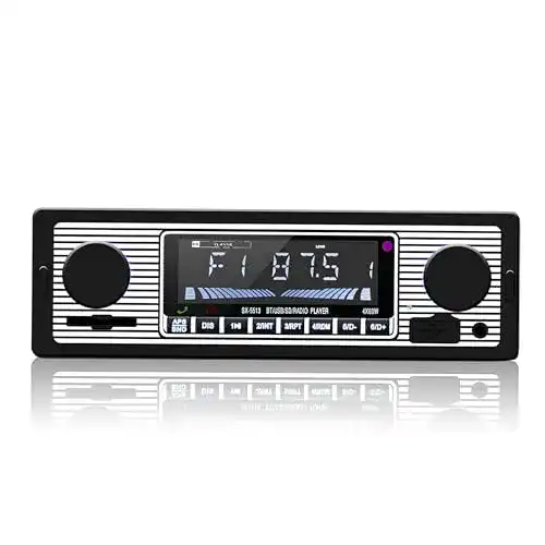 Retro Autoradio HERCHR Classic Car Stereo mit Bluetooth-Funktion