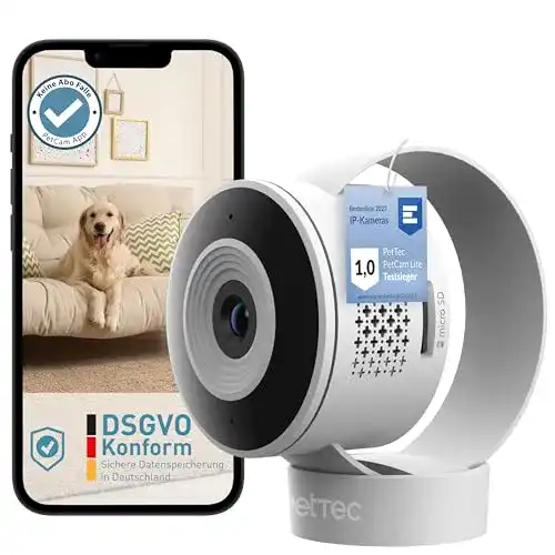 Haustierkamera Pettec Cam Lite – 3MP Überwachungskamera für Haustiere