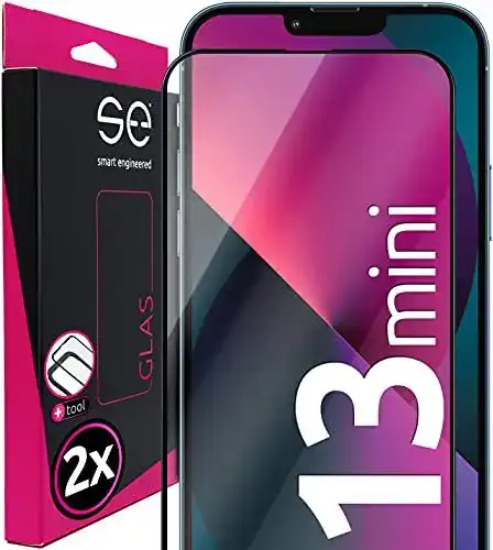 Panzerglas für iPhone 13 Mini – 2 x Smart Engineered Schutzfolie