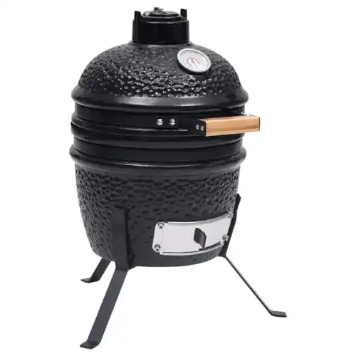 Keramikgrill vidaXL Kamado Grill Smoker 2-in-1 für Holzkohle