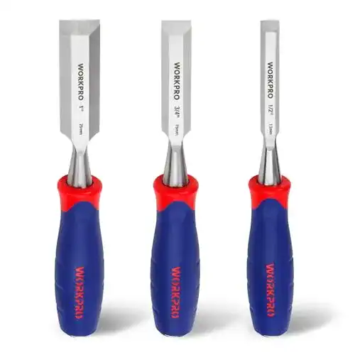 Stechbeitel Set WORKPRO aus Chrom-Vanadium-Stahl