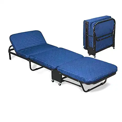Klappbares Gästebett mit Matratze von Evergreenweb