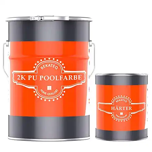 Schwimmbadfarbe Bekateq 2K PU Poolfarbe 5 kg in Lichtgrün