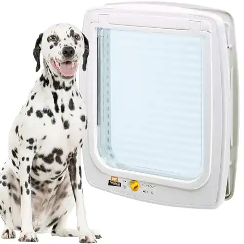 Hundeklappe Ferplast für große Hunde und Katzen, Haustiertür mit 4-Wege-System