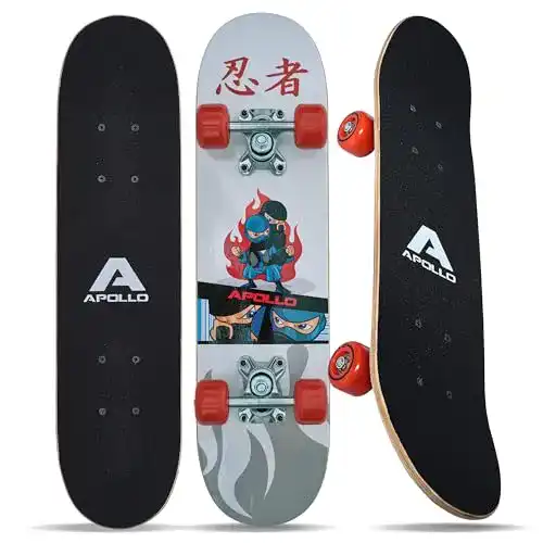 Skateboard Apollo Ninja für Kinder, 61 cm