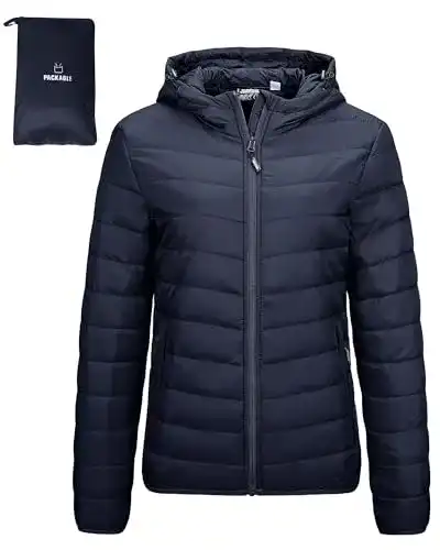Steppjacke Damen von Outdoor Ventures Leichte, packbare Übergangsjacke