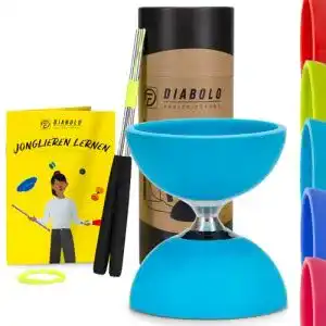 Diabolo Freizeitsport Jonglier-Set Pro für Anfänger und Fortgeschrittene