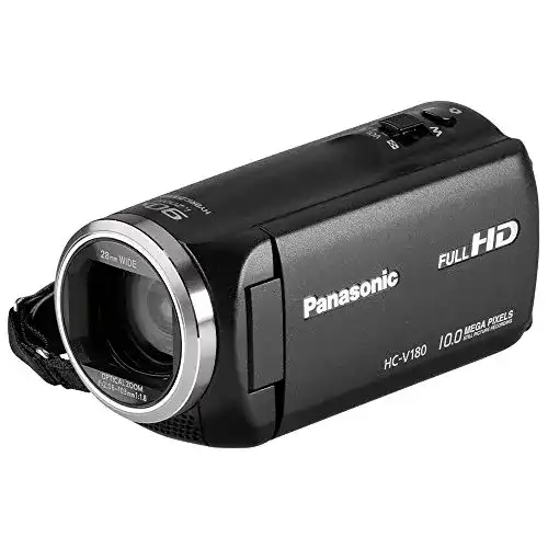 Panasonic HC-V180EG-K Camcorder mit Full HD und 50x Zoom