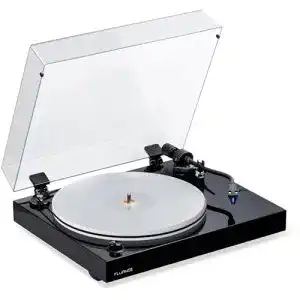 Fluance RT85 Plattenspieler aus Holz mit Ortofon 2M Blue Tonabnehmer