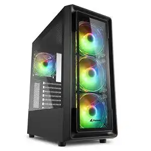 PC-Gehäuse Sharkoon TK4 RGB mit Glasfront und RGB-Lüftern