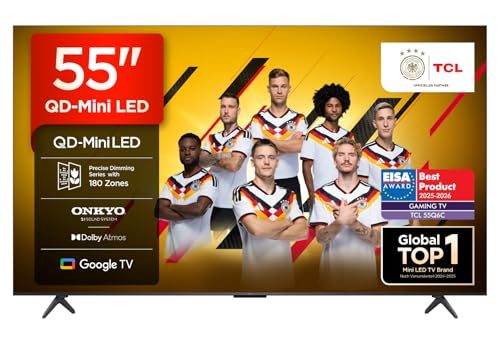 TCL 55 Zoll 55Q6C QLED Mini LED Fernseher mit 4K HDR und Dolby Vision