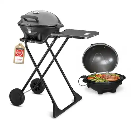 TZS First Austria 2in1 Elektrogrill – Stabil und Klappbar für Balkon