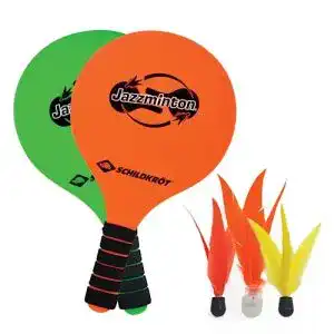 Beachball Set Schildkröt Jazzminton mit 2 Schlägern und 3 Birdies