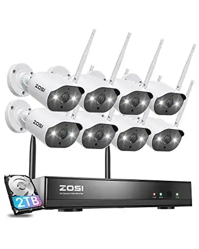 ZOSI 2K Überwachungskamera Set mit Monitor