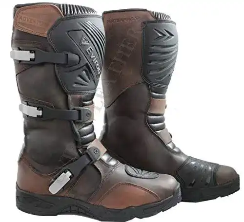 Motocross-Stiefel Eviron Adventure Motorradstiefel aus Leder für MX