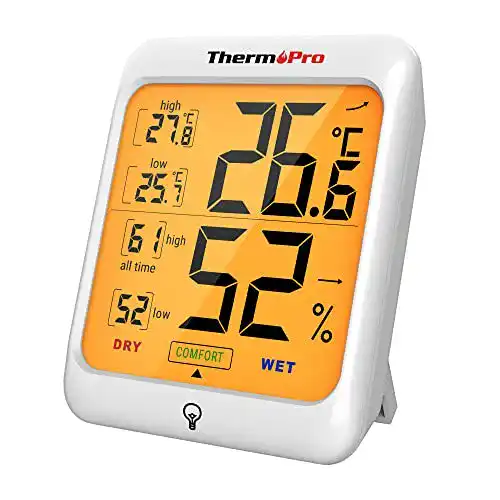 Thermometer ThermoPro TP53 digitales Thermo-Hygrometer für Raumluftmessung