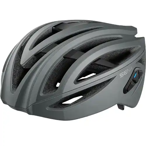 Fahrradhelm mit Bluetooth Sena R2 Rennradhelm in Mattgrau