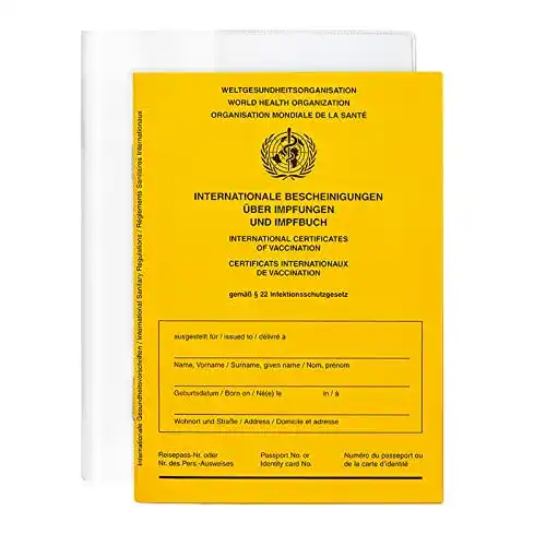 Impfpass Karteo Impfausweis mit Hülle Schutzhülle 1 Stück Impfbuch