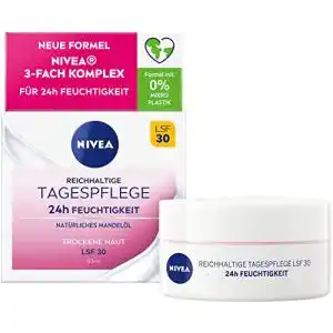 Nivea Tagescreme mit LSF für 24 Stunden Feuchtigkeit und UV-Schutz
