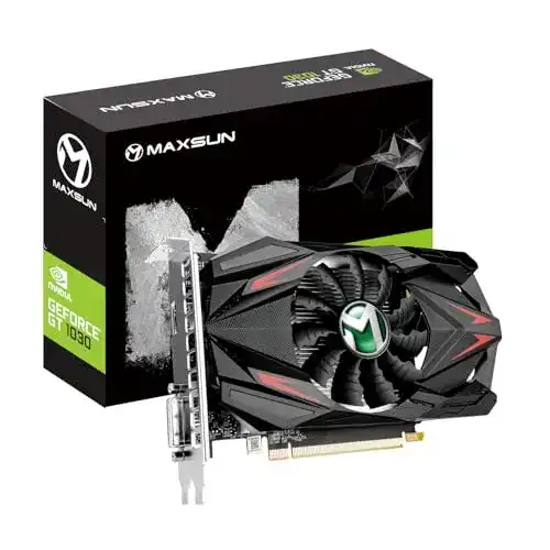 GeForce GT 1030 Maxsun 2 GB GDDR5 Grafikkarte für Mini ITX Systeme