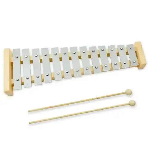 Glockenspiel A-Star 13-Noten-Sopran Xylophon mit silbernen Tasten