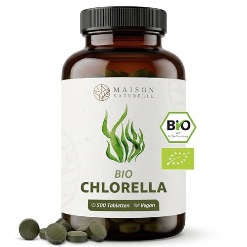 Bio Chlorella Maison Naturelle – Bio Chlorella Presslinge (500 Stück)