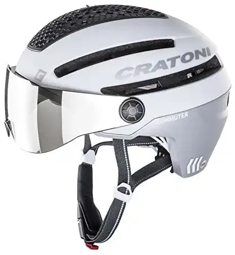 Fahrradhelm mit Visier von Cratoni für Erwachsene