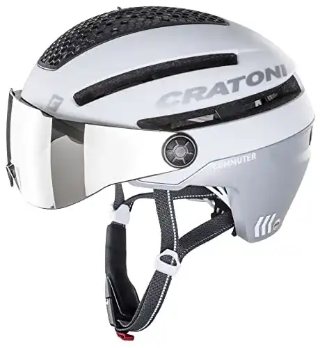 Fahrradhelm mit Visier von Cratoni für Erwachsene