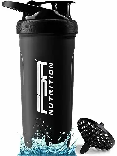 Edelstahl Protein Shaker von FSA Nutrition für Fitness und Sport