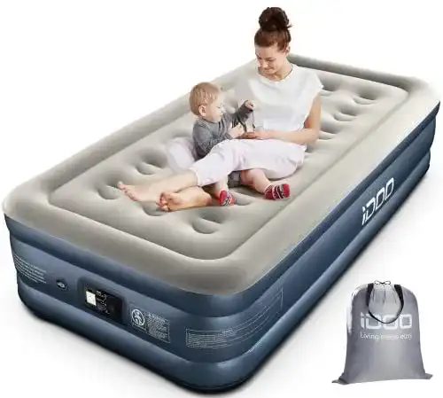 Luftbett iDOO mit integrierter Luftpumpe für Camping und Zuhause