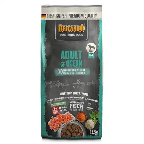 Belcando Trockenfutter Adult GF Ocean 12,5 kg – Getreidefreies Hundefutter