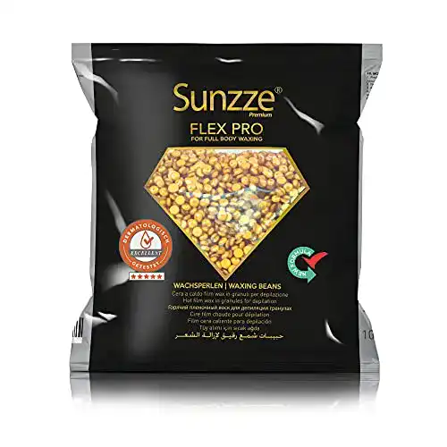 Warmwachs Sunzze Gold Wachsperlen Flex Pro für Ganzkörper Enthaarung
