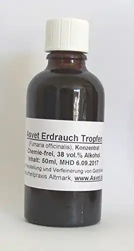 Erdrauch Asvet 50ml Tropfen – Chemiefreier Auszug zur Zubereitung