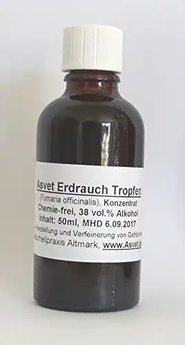 Erdrauch Asvet 50ml Tropfen – Chemiefreier Auszug zur Zubereitung