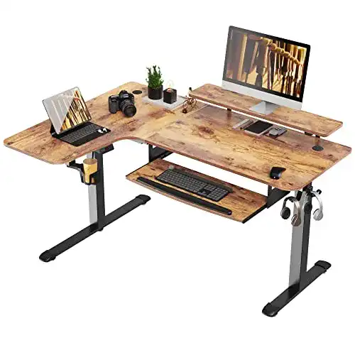 Eckschreibtisch Höhenverstellbar von Eureka Ergonomic
