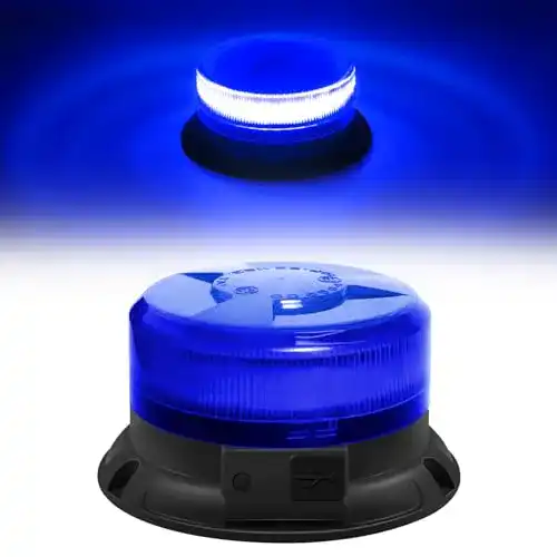 Blaulicht für Autos – Dinfu LED Rundumleuchte mit Akku und Magnetfuß