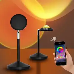 Sunset Lampe Panamalar RGB mit Bluetooth und Timer für stimmungsvolle Beleuchtung
