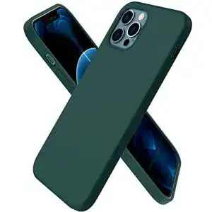 ORNARTO Silikonhülle für iPhone 12 und 12 Pro in Olivgrün