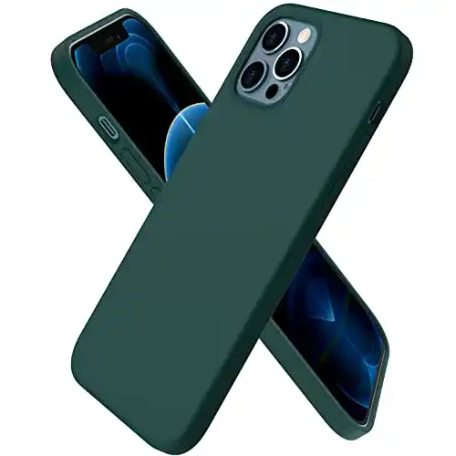 ORNARTO Silikonhülle für iPhone 12 und 12 Pro in Olivgrün