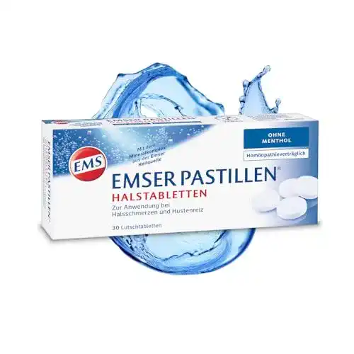 Halsschmerztabletten Emser Pastillen ohne Menthol – 30 Stück