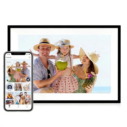 Digitaler Bilderrahmen Hyjoy WLAN 8 Zoll mit Smart WiFi und HD-Display