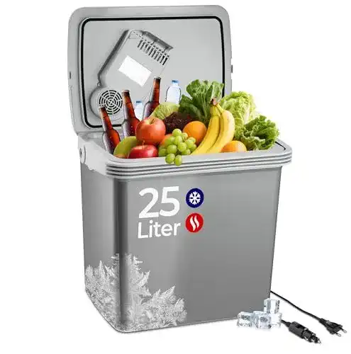 Elektrische Kühlbox KLAMER 25 Liter mit Kühl- und Warmhaltefunktion