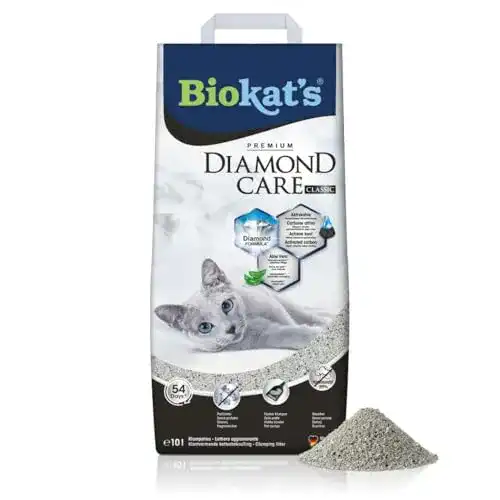 Katzenstreu Biokat’s Diamond Care Classic ohne Duft, fein