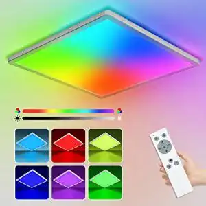 LED-Deckenleuchte Farbwechsel 24W mit Fernbedienung und Dimmfunktion