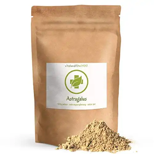 Astragalus Vital und fit mit 100 Extrakt Pulver 100g